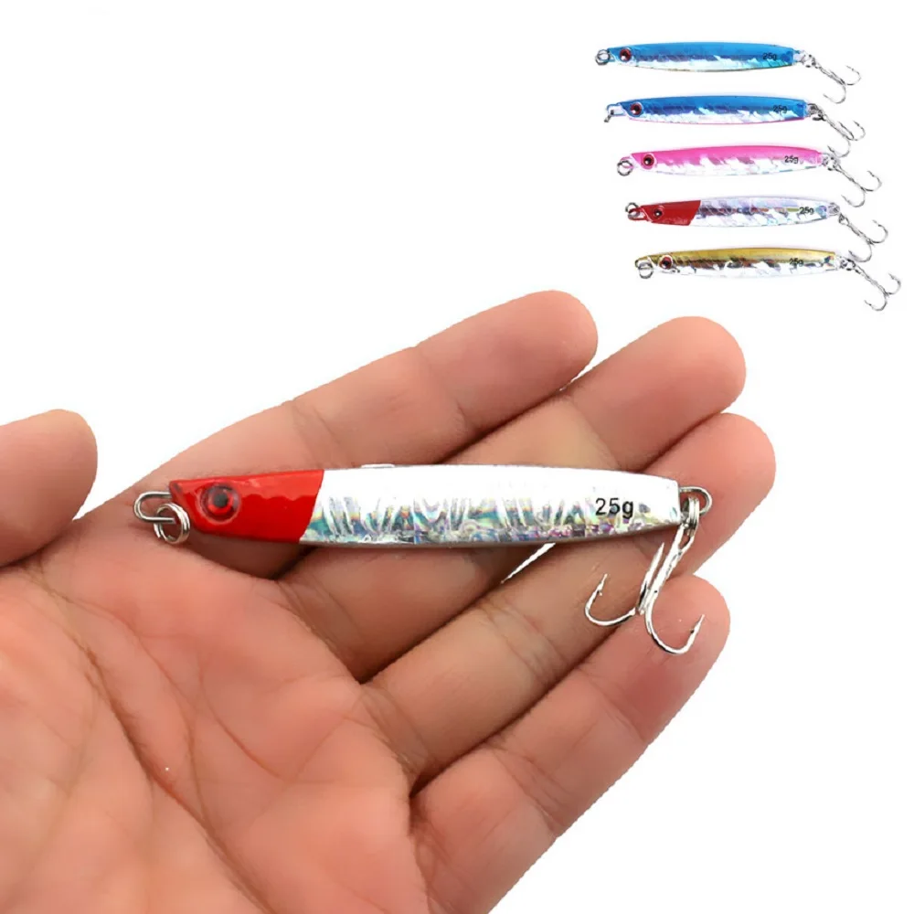 

hot selling chinese product slow metal jigging 8cm/25g lures lead jig fishing lure for fishing tackle shop, Various