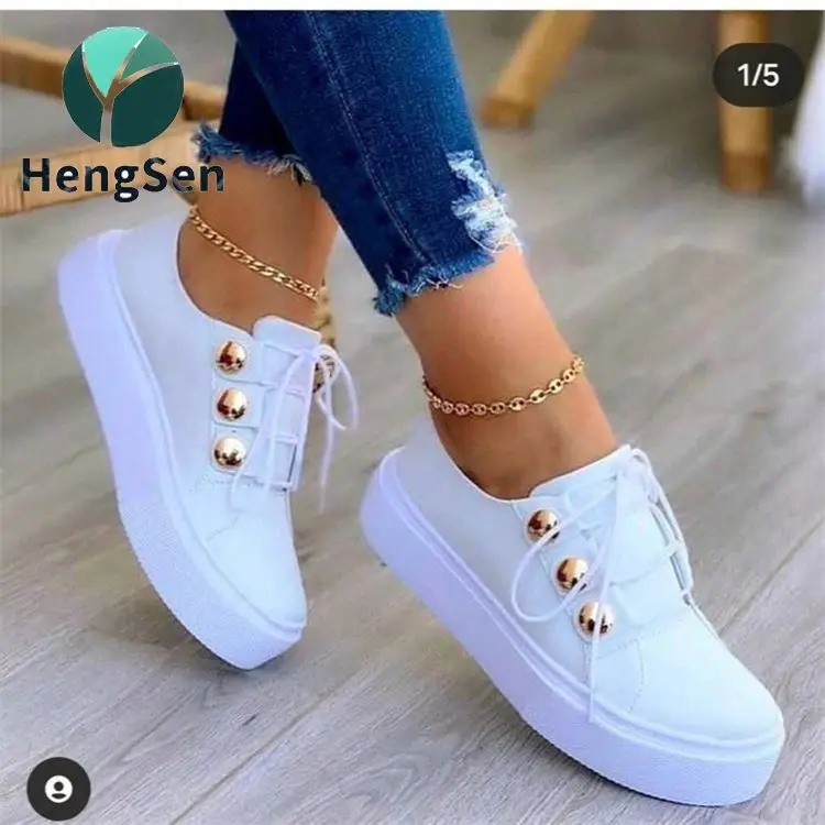 

2021 autumn new style large size low cut daily flat heel front strap round toe spot solid color single shoes women, Picture