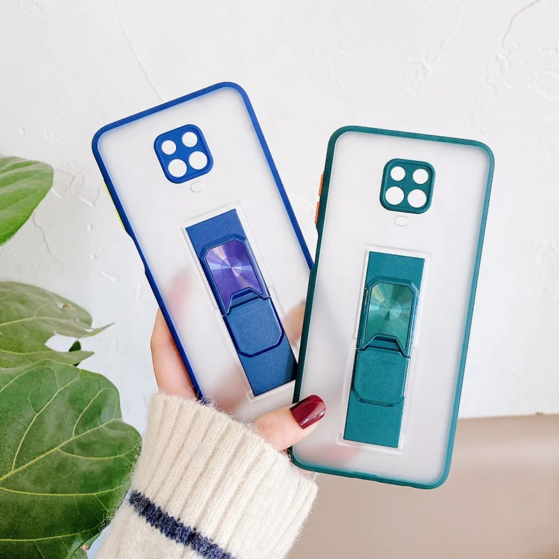 

For Redmi Note 9 Case with camera protector Cell Phone Case Double Color Translucent Matte TPU PC Mobile Back Cover, Multi-color, can be customized