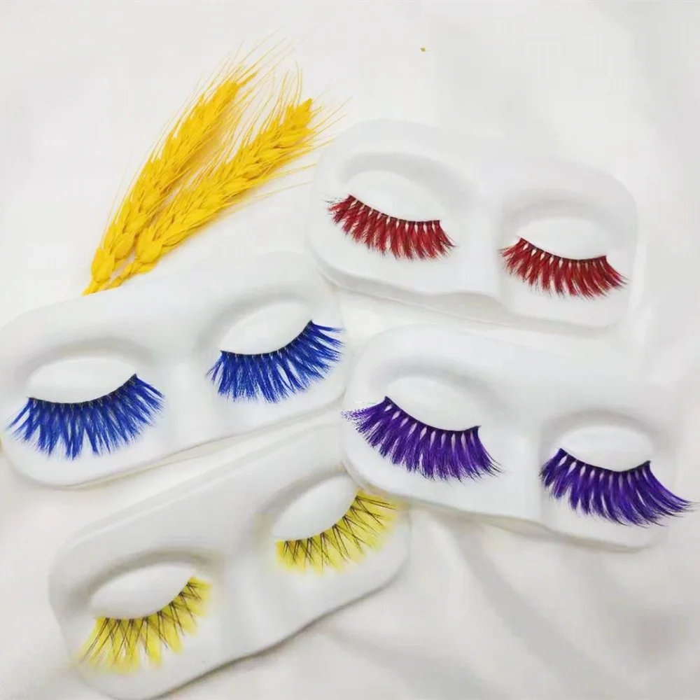 

colorful mink lashes color eyelash