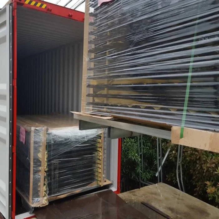 2.1mx2.4m powder coating black garrison fence