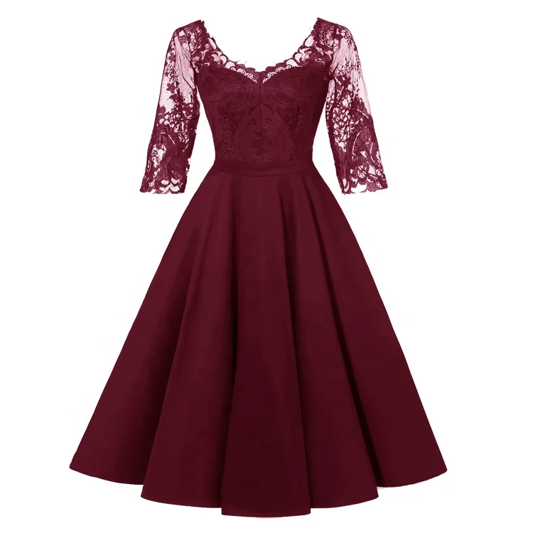 

Proper price top quality sexy Lace Bridesmaid Dresses in Large Size, Wine/navy blue/black