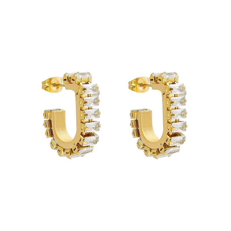 

Banquet With Titanium Steel Earrings