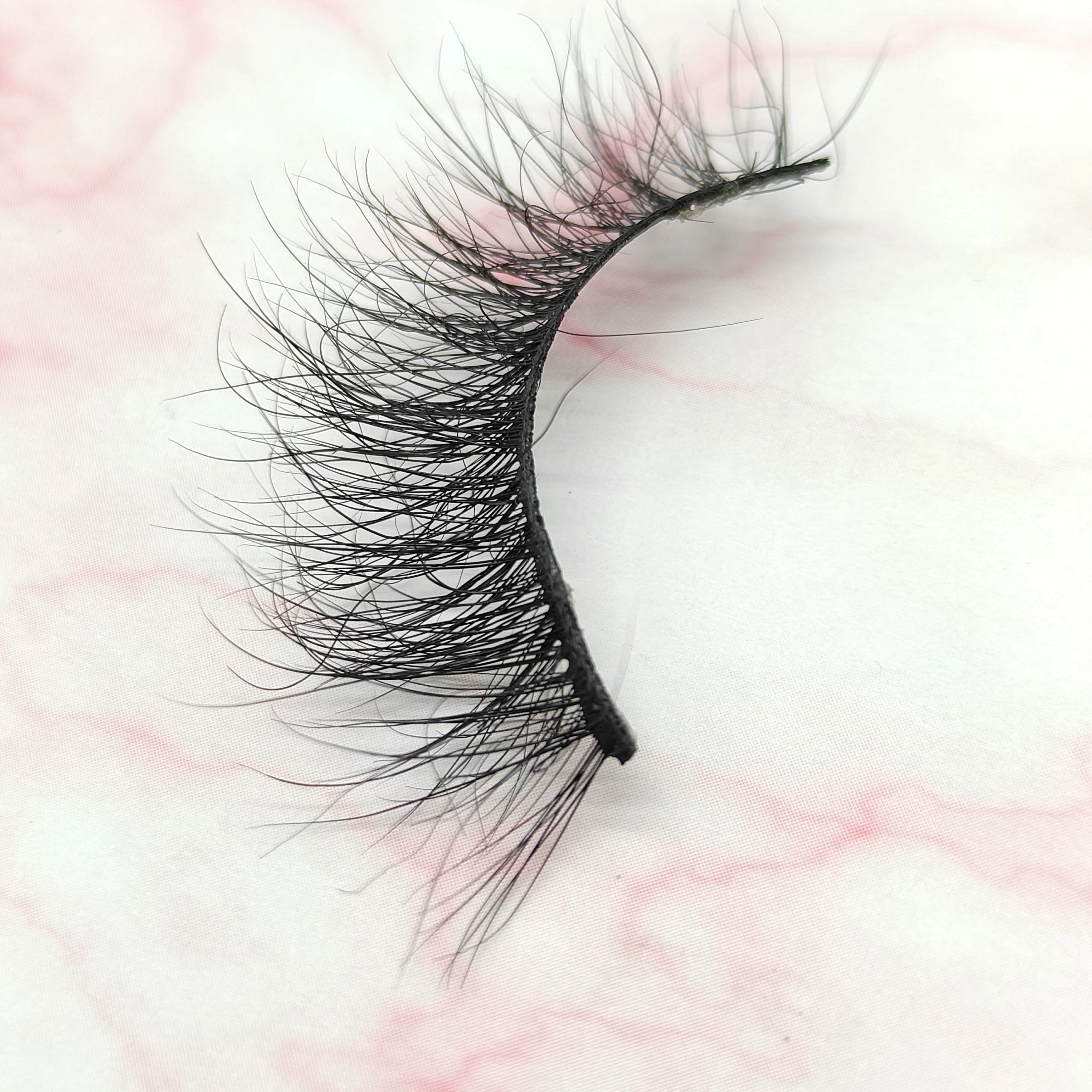 

Wholesale Vendor Bulk Own Brand With Box Hot Sale Fluffy Wispy High Quality Real 100% 5d4d3d Mink Eyelashes, Natural black