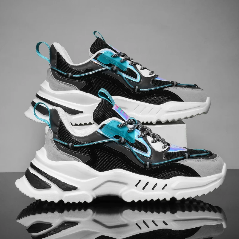 

2022 New Design Style Simple Breathable Platform Sneakers Trainers Men Casual Shoes Fashion Men Sneakers, Optional