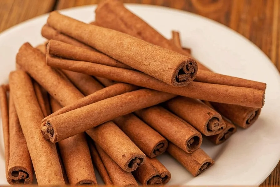 Mexican cinnamon sticks next to traditional Mexican hot chocolate