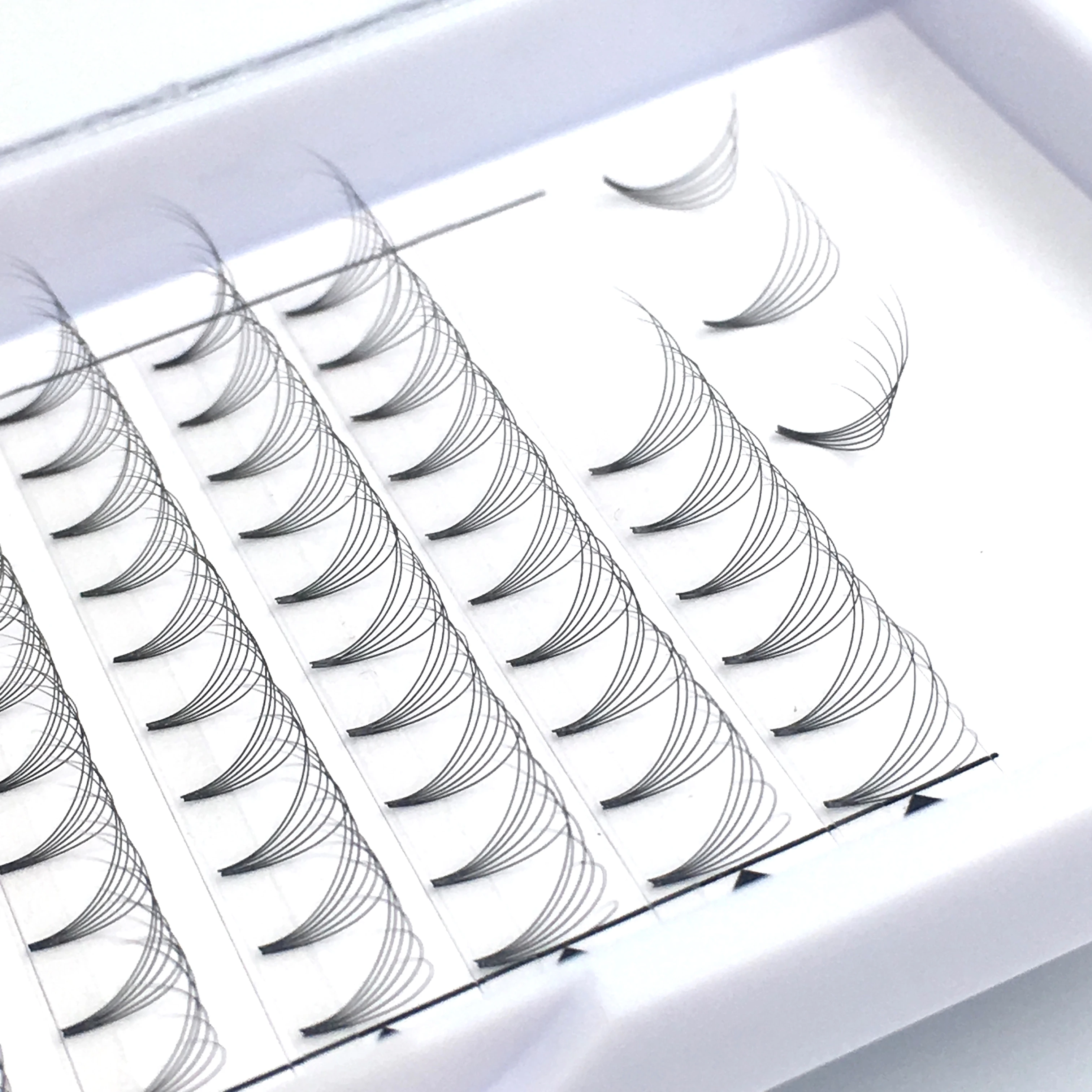 

Premade Fan Eyelash extension 6D pre made fans 0.07 D curl WITH NO LOGO