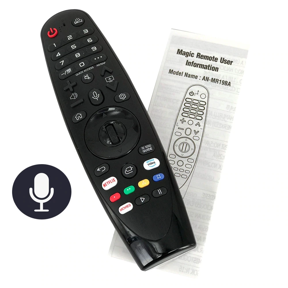 

Original for L G AN-MR19BA Magic TV Remote Control for select 2019 Smart TV have voice input function AN-MR18BA AN-MR650A MR20GA