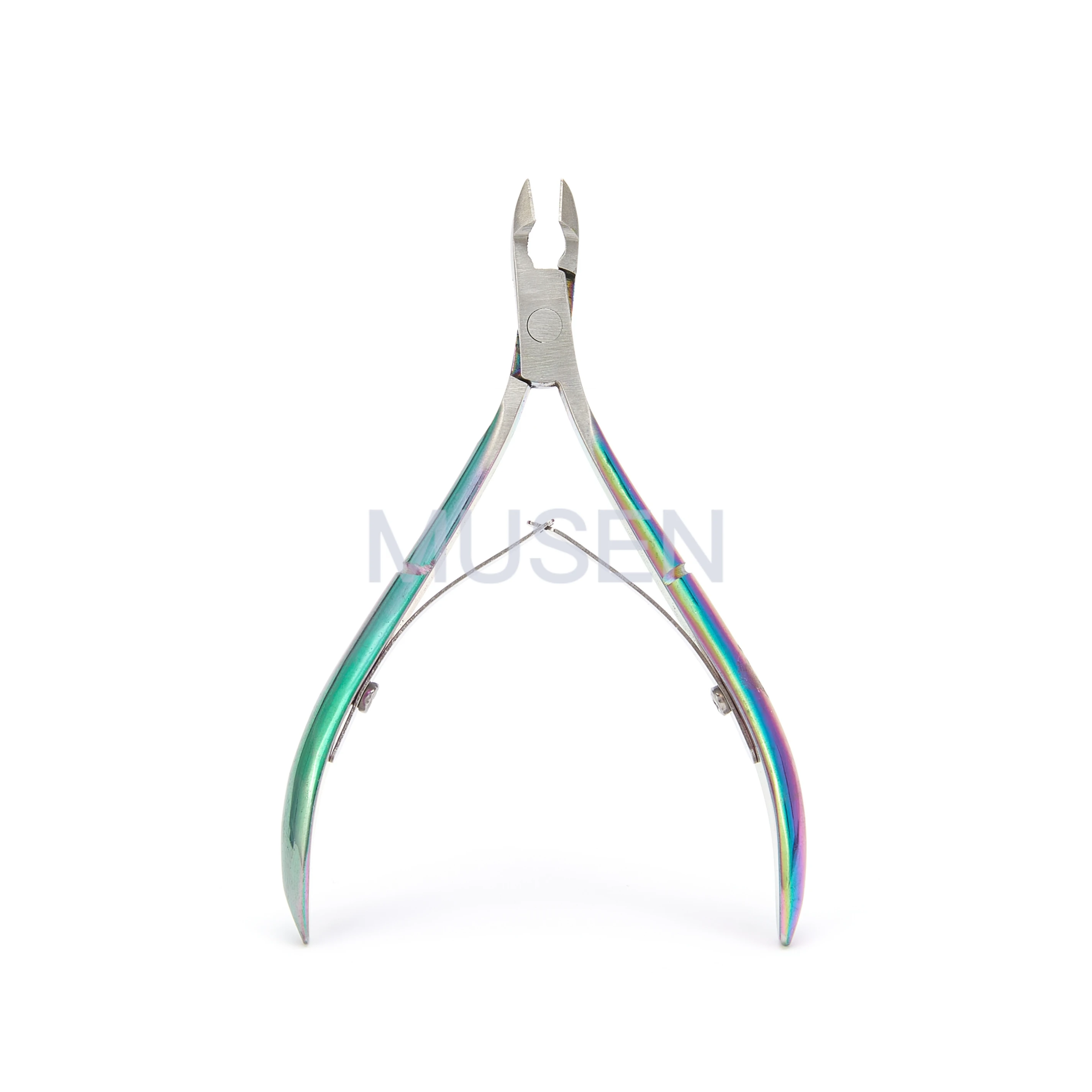 

rainbow nail nipper stainless steel cuticle nipper professional manicure tools