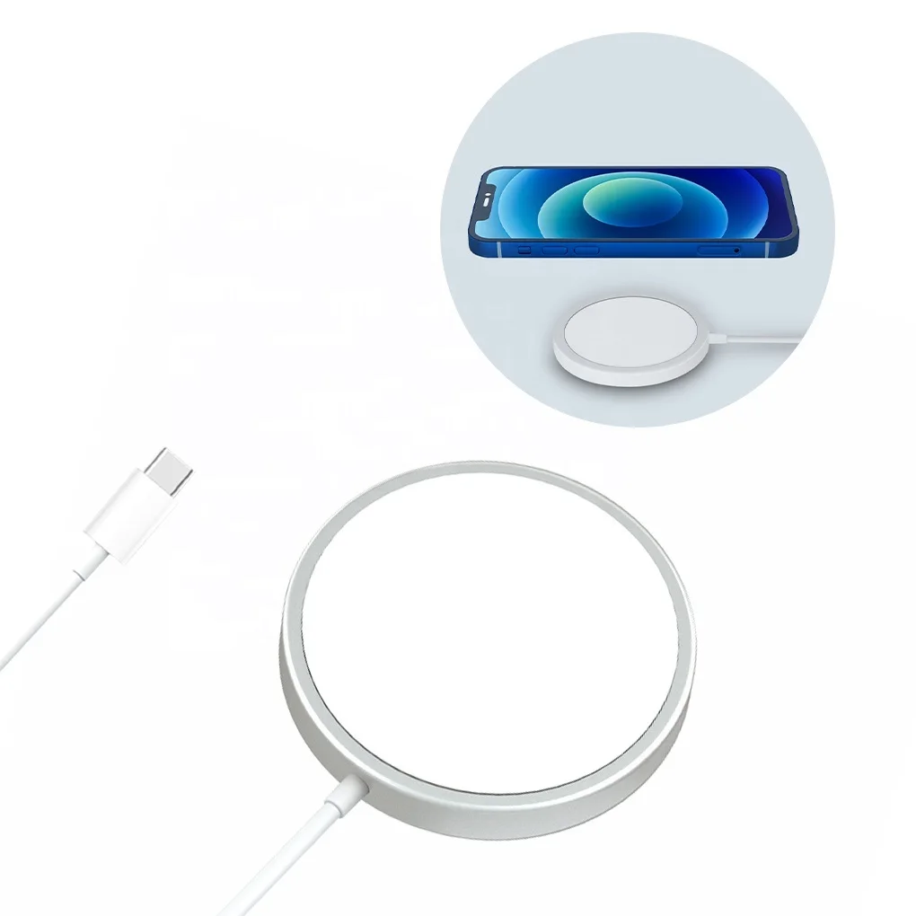 

2021 New 15W Fast Magnet mag box packaging safe Mobile Magnetic Phone Charger for apple iPhone 13 12 Pro Max Wireless Charger