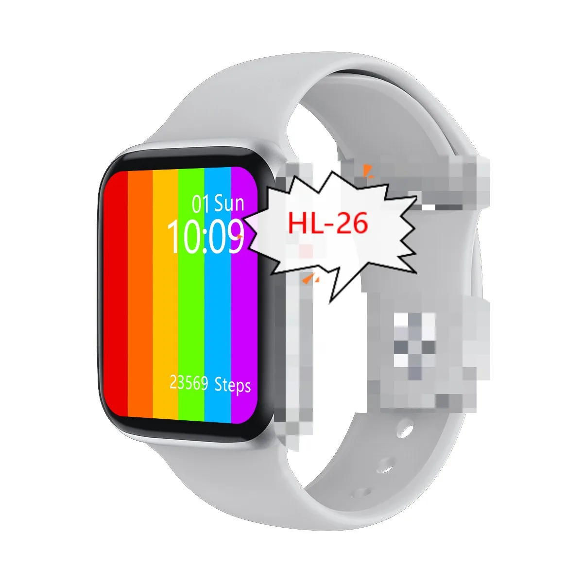 

Smart health watch HL26 Speed Monitoring BLE sleep relojes iigentes ip68 touch full screen blood oxygen W26 W46