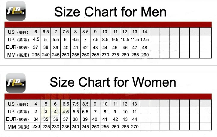 yeezy 700 shoe size chart