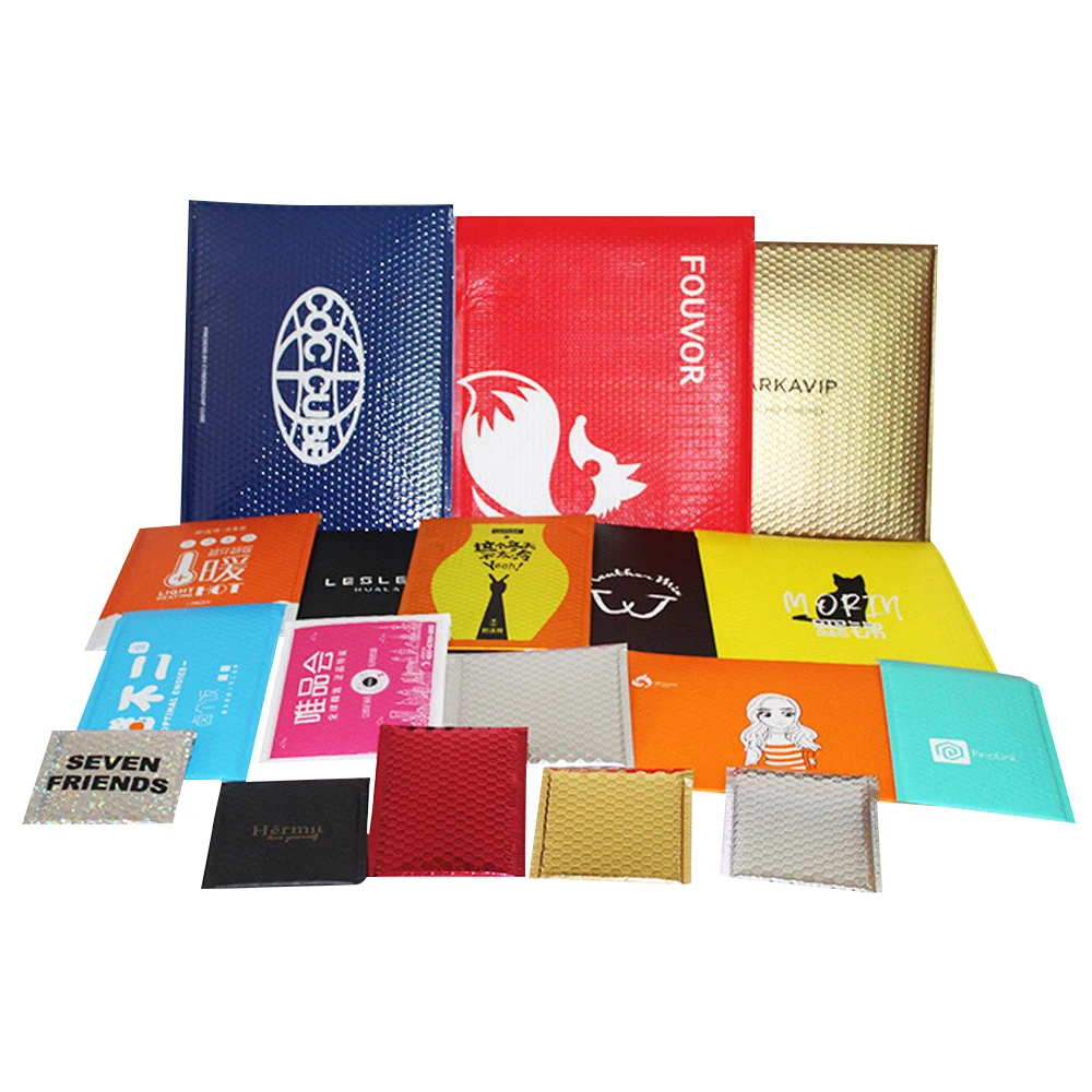 5x7 Inch Red Matte Poly Bubble Mailer Aluminum Bubble Mailing Bags