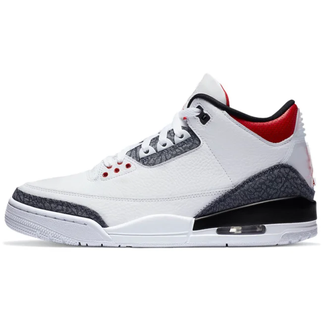 

men shoes 3 Retro SE Denim Fire Red sneakers fashion casual sports shoes basketball shoes