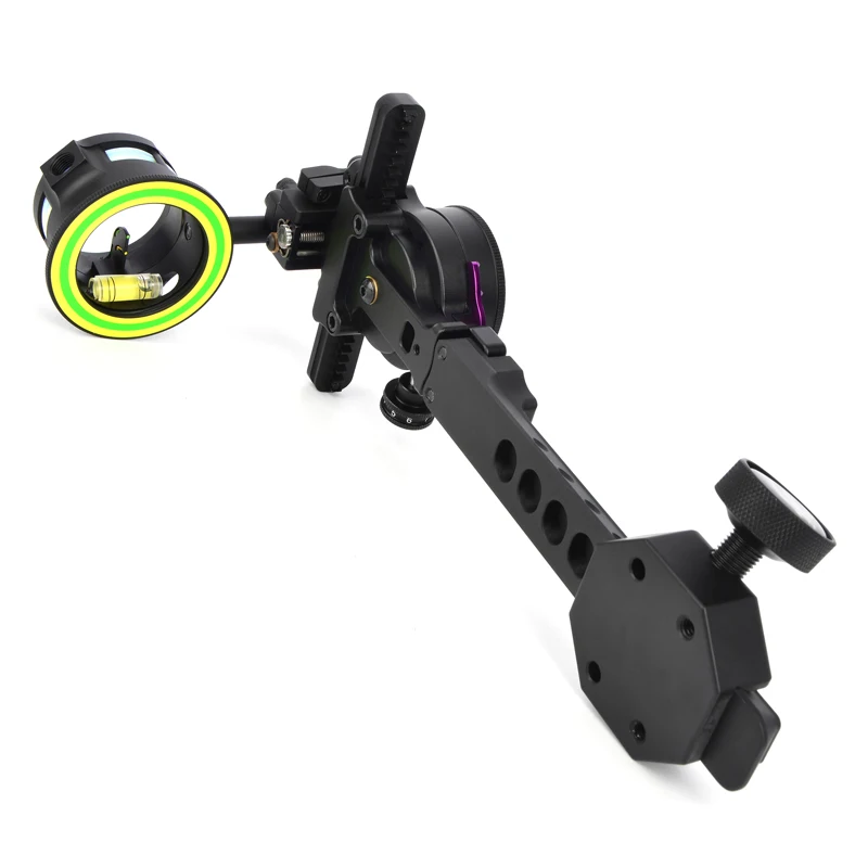 The Latest Archery Compound Bow Sight With One-needle Two-points and Two Levels for for Indoor and Outdoor Hunting
