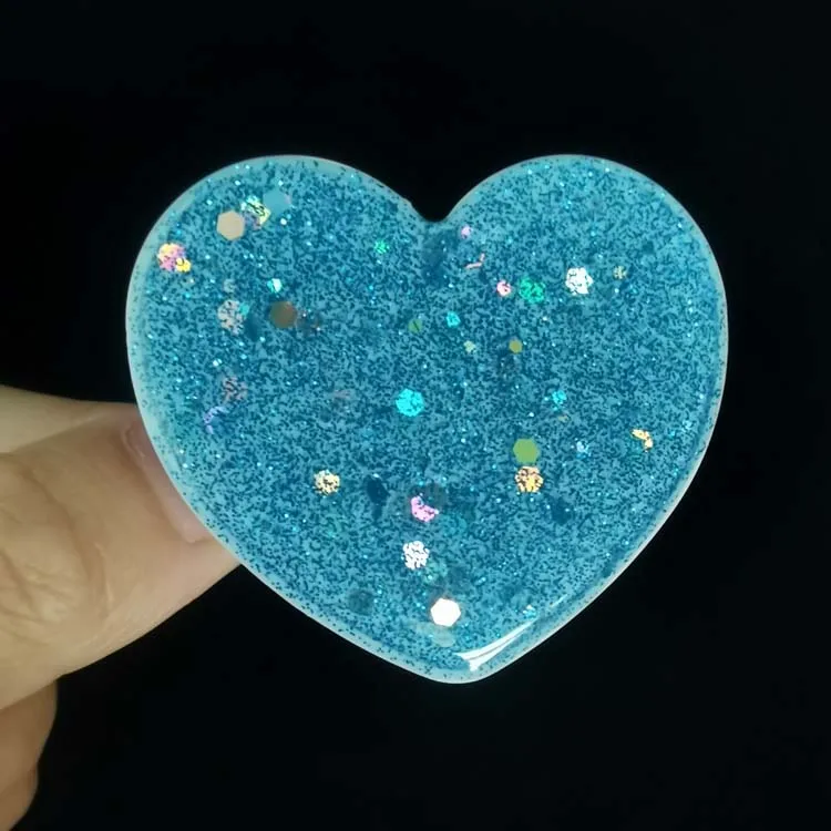 

2020 New Arrivals Custom Glitter Glue Colorful Printing Cell Phone Holder with LOGO