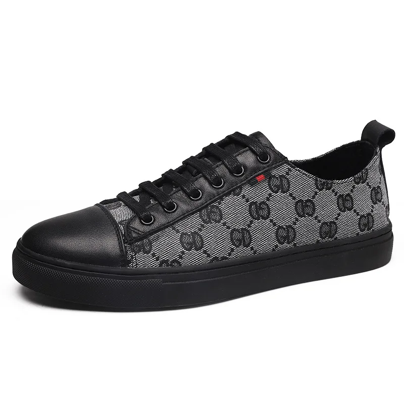

Wholesale Genuine Leather Tenis Fashion Walking Sneakers Men's Casual Shoes