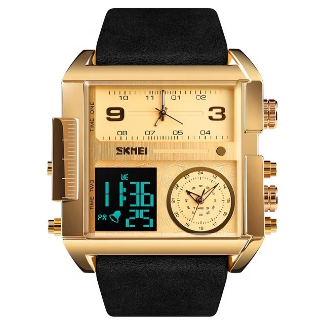 

Skmei Mens Military Relogio Masculino Quartz Analog Digital Sport Watch, 10 colors