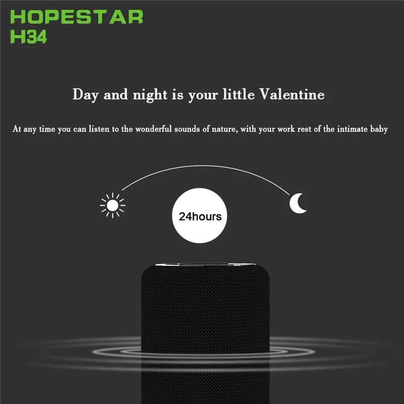 Hopestar H34 Mini Bluetooth Speaker Portable Wireless Waterproof Handfree Hifi Stereo Bass Player Power Bank Support Usb Tf Fm - ANKUX.COM