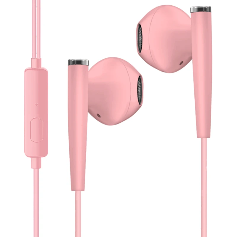 

Half-in-ear headphones 3.5mm straight-in wire-controlled with wheat In-Ear Earphones Wired Headphones Earphone for Mobile Phone