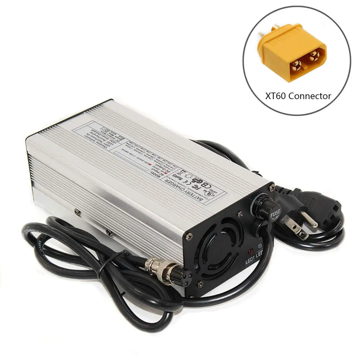 48v 10a Sla Agm Gel Battery Charger For Electric Bike Motorcycle ...