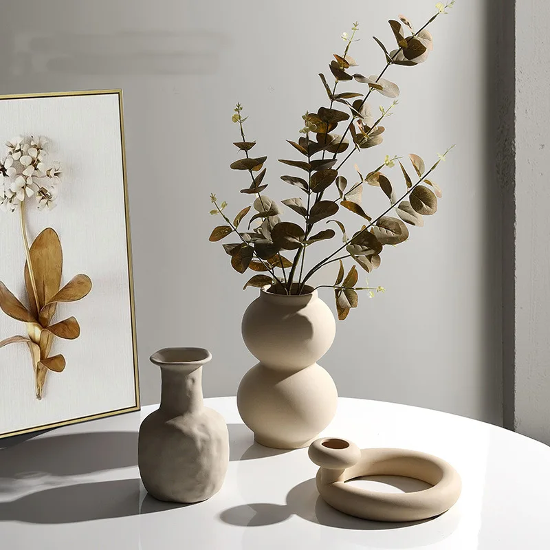

Modern Creative Decoration Flower Arrangement Nordic Ceramic Greek Wedding Vases