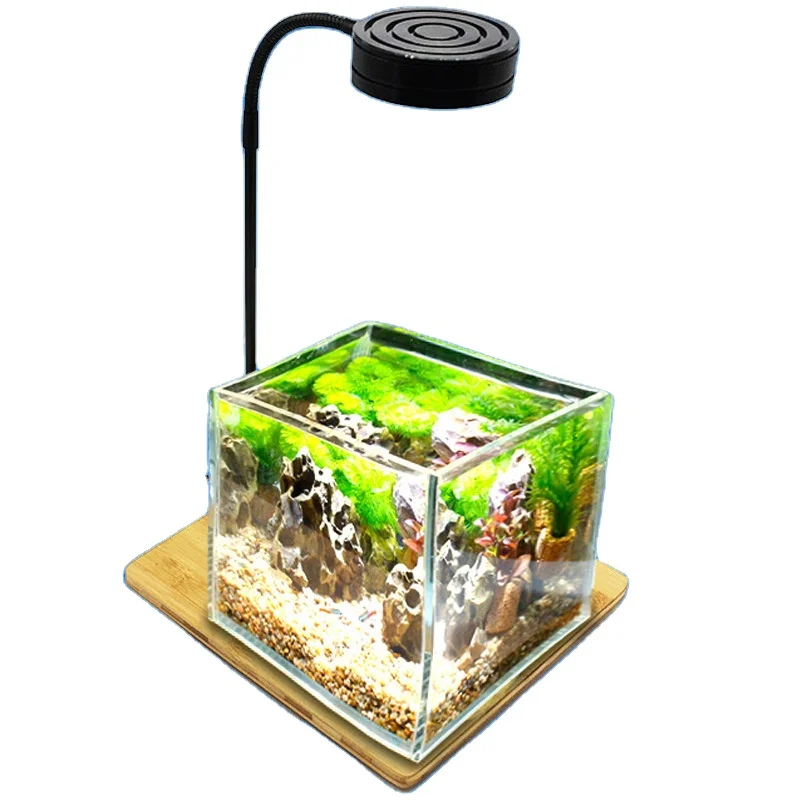 

Timing cycle LED bamboo board lamp USB microscene fill light four-speed dimming aquarium fish tank lamp plant lamp