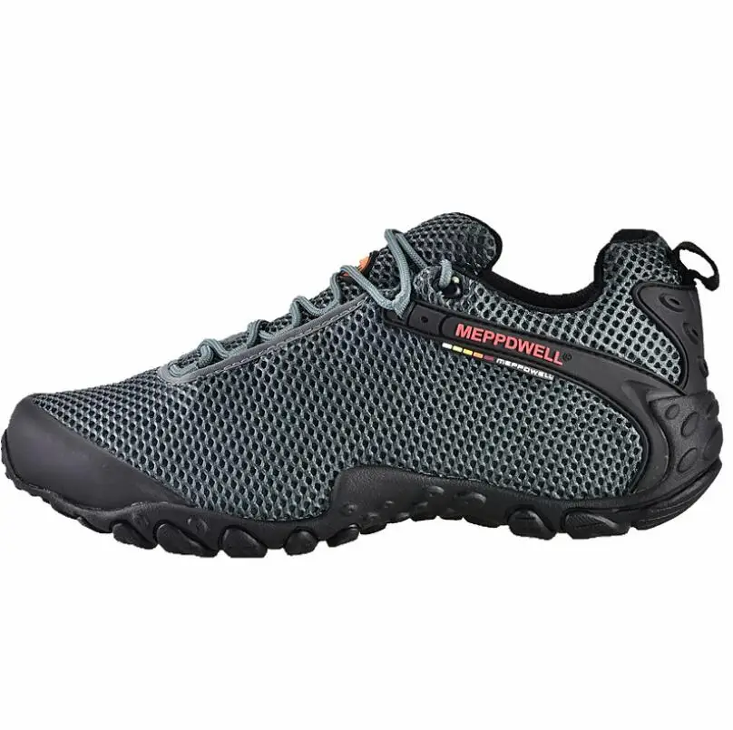 

Summer outdoor mesh breathable hiking shoes for lovers, Black, army green, blue-gray, navy blue, orange, pink