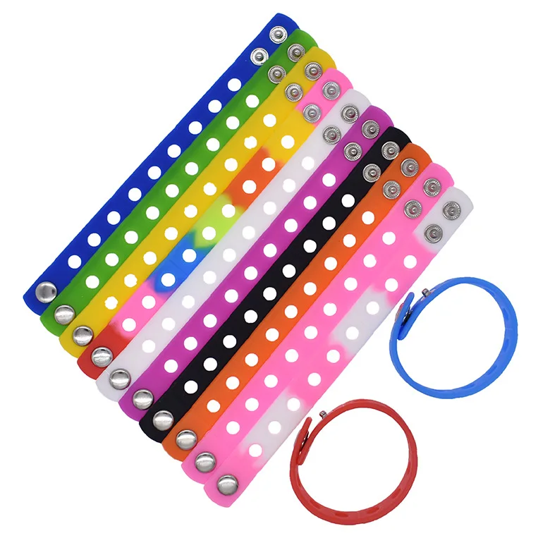 

Silicone Bracelet Wristband Fit Shoe Charms Shoe Buckle Wristband Rubber Crocs Charm bracelets