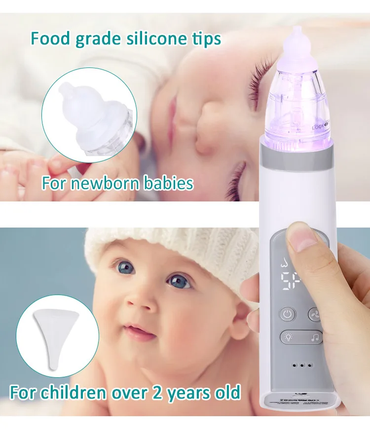 Baby Nasal Aspirator Suction Vacuum Bogie/Mucus Sucker Nose Cleaner Supplier LC 