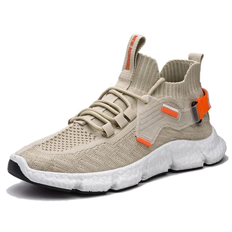 

Wholesale Lightweight Casual Sports running sneakers shoes brand men's Trainers, Black,khaki,white