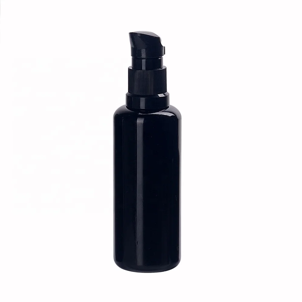 
empty cosmetic packaging violet black optical glass bottle 50ml essential oil dispenser  (60712305023)
