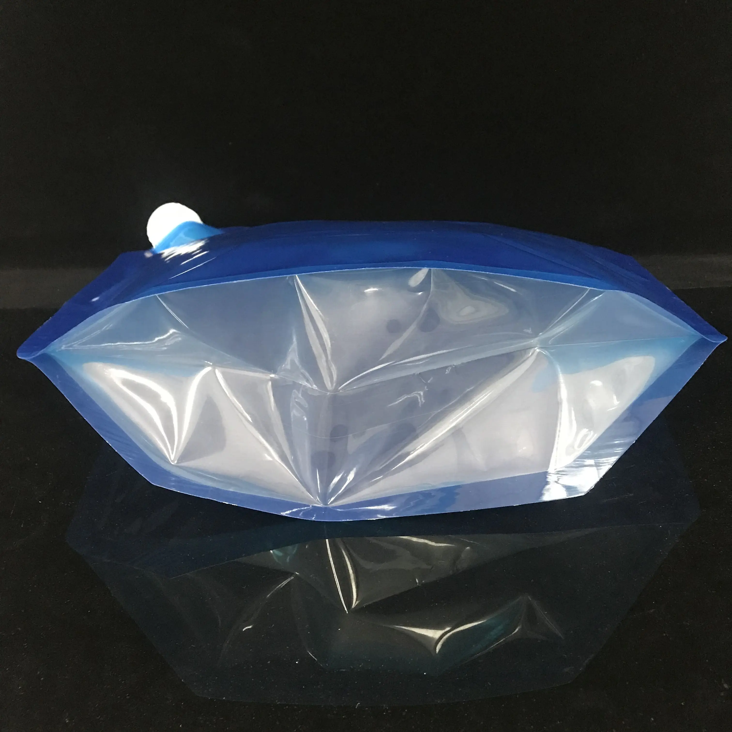 户外野营可重复使用透明透明 5l 10l 可折叠塑料水袋