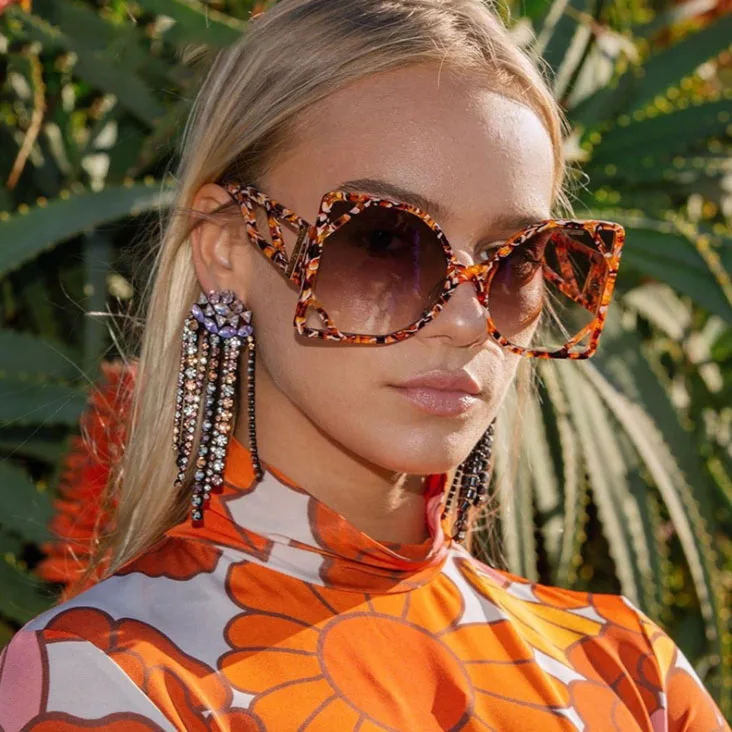 Superhot Eyewear 50200 Fashion 2021 Oversize Women Butterfly Shades Sunglasses