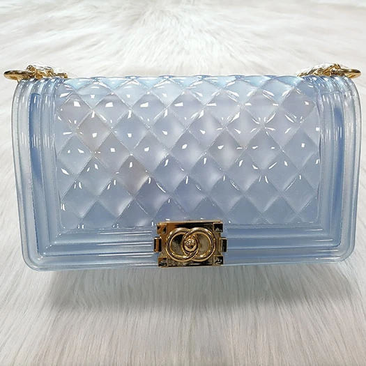 

GW jelly purses New women waterproof Quilted beach transparent Lady Jelly purse handbags, Colorful