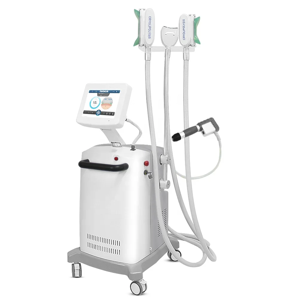 

2 in 1 crioshock acoustic shockwave therapy cryolipolysis slimming machine, White