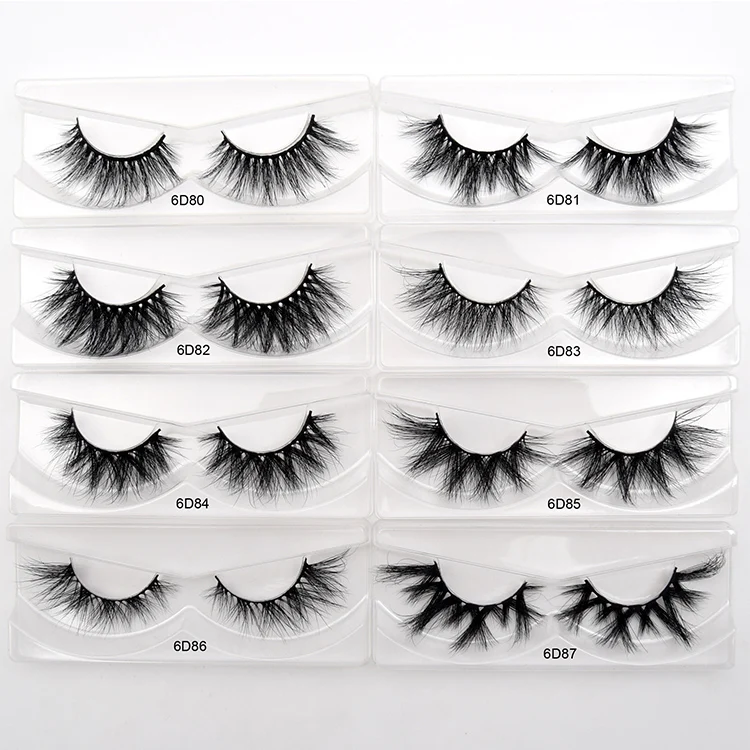 

3D Mink Lashes Winged HandMade Full Strip Lashes Cruelty Free Mink Lashes False Eyelashes Makeup Tools, Black