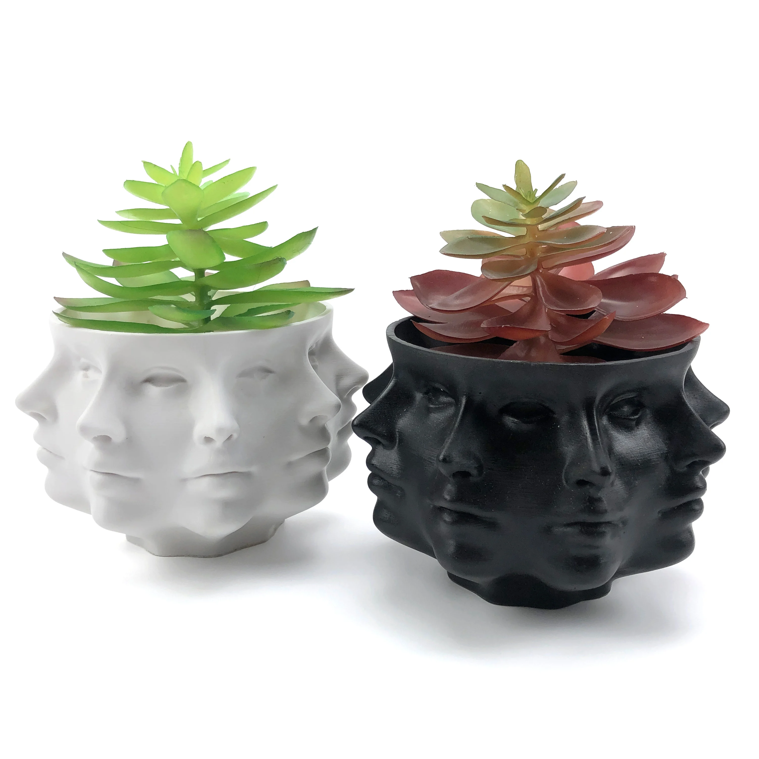 

Multi-Face Small Planter Head Face Vase Home Decoration Succulent Cactus Indoor Plant Pot
