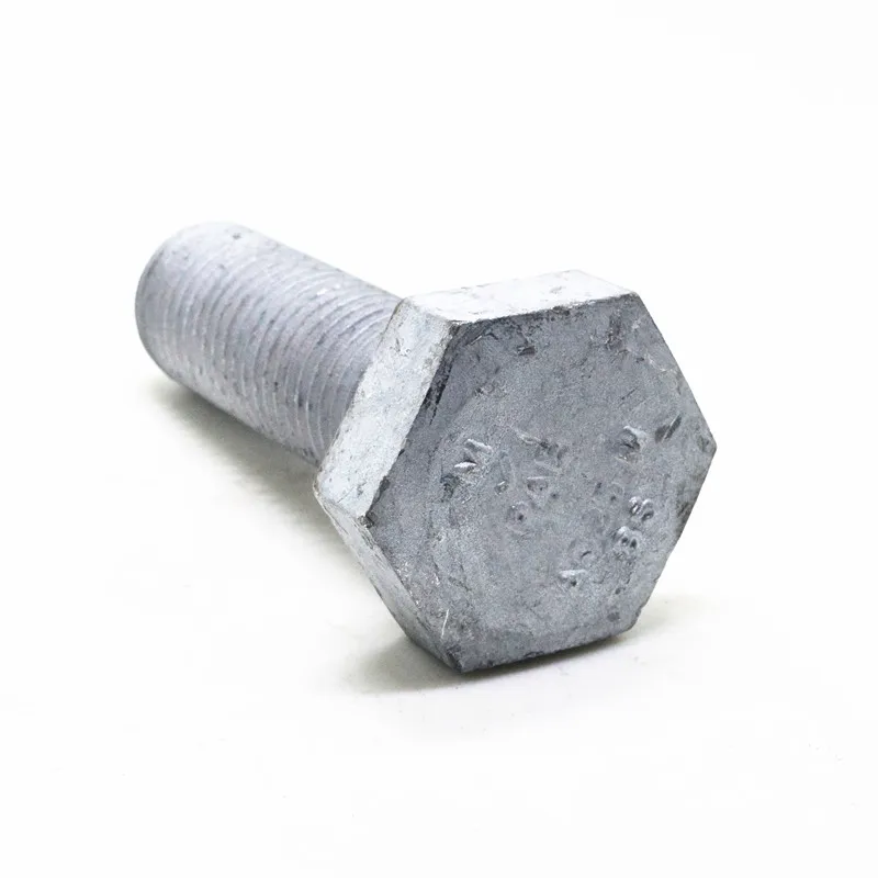 
Gr 8.8 DIN933 HDG hot dip galvanized hex bolts 