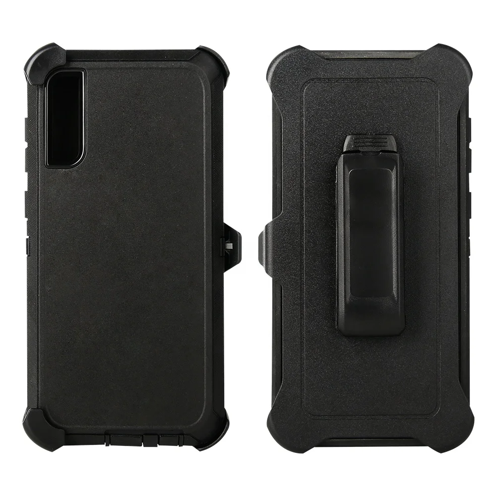 

New Back Plastic Defender Phone Covers Case With Belt Clip For Samsung Galaxy Note 5 10 Pro A20 A30 A50 S7 S8 S9 Plus