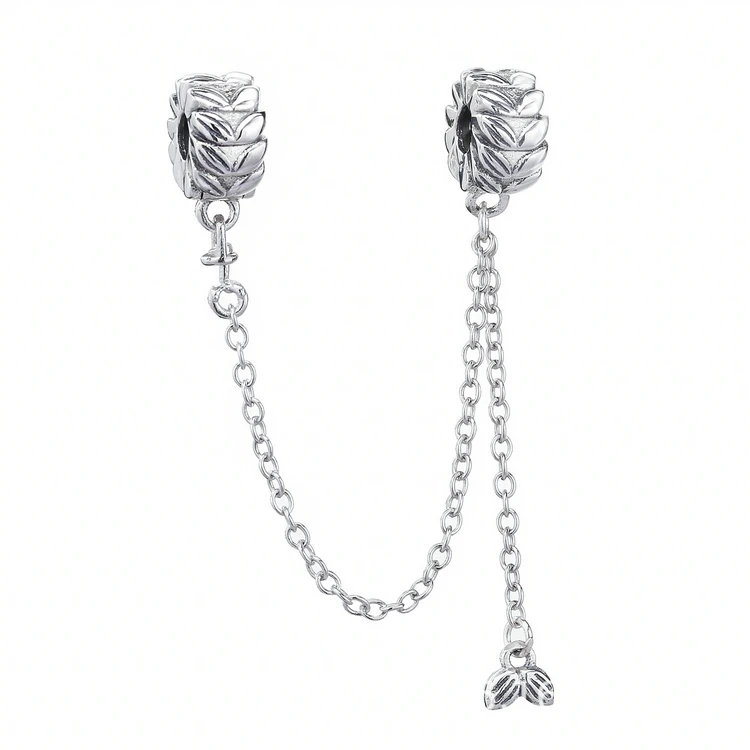 

New product high polished stylish silver cz pave jewellery charms, Rose gold