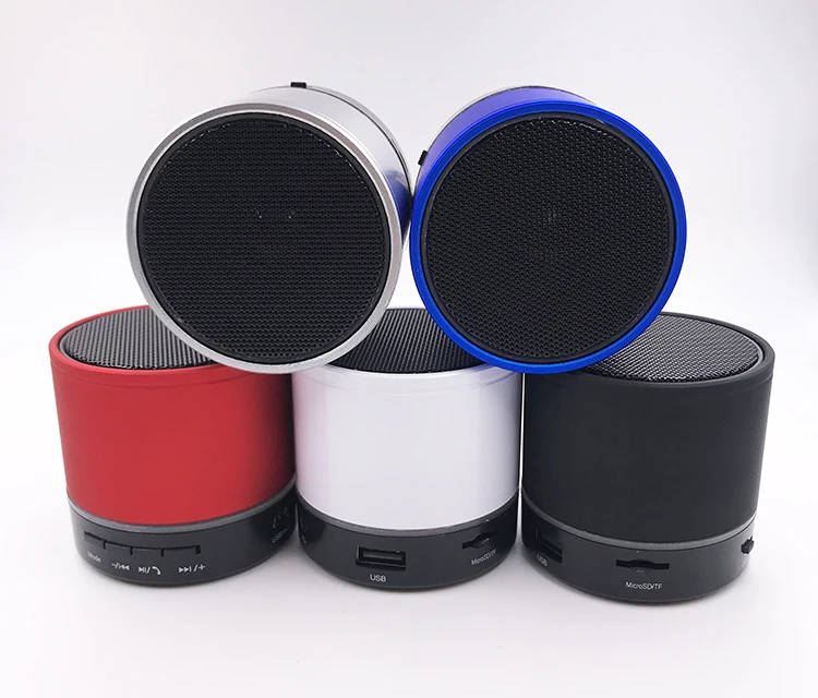 

SHUNSHENG Indoor Outdoor Party Music Portable FM Radio LED Light metal Mini Bass Wireless Speaker Support MP3 AUX TF Card S08U