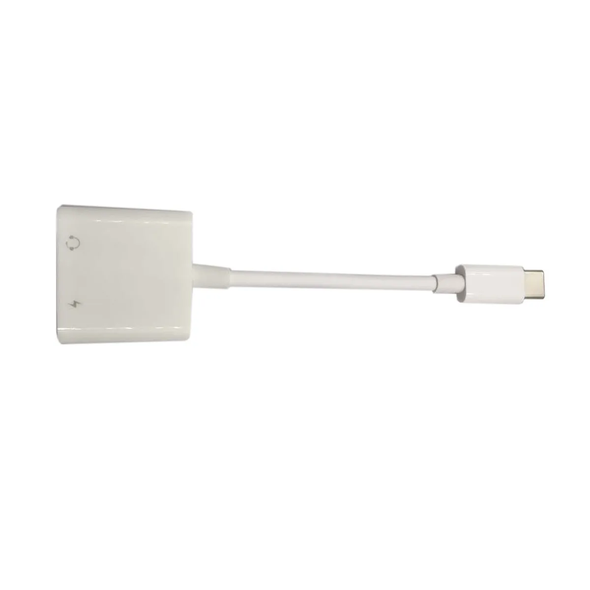 

Wholesale 2 in 1 Earphone and 18W Fast Charger Headphone Splitter Usb Type C Adapter Cable For huawei p30 Pro xiaomi, White