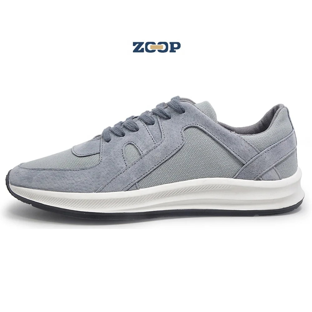 

Cow leather upper soft men's casual sneakers sports shoes, Black, grey, off-white