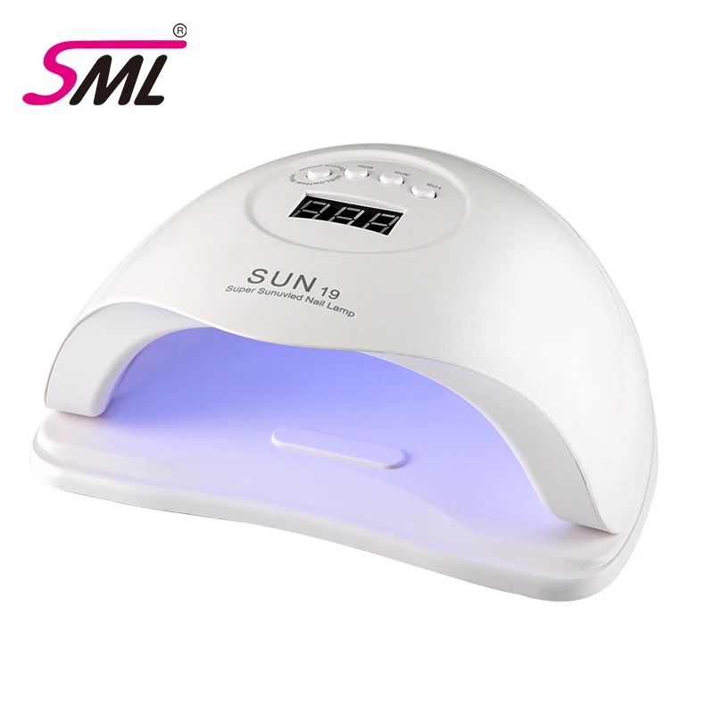 

Professional 80W nail polish drying machine smart sensor timing nail dryer manicure sun uv led nail lamp