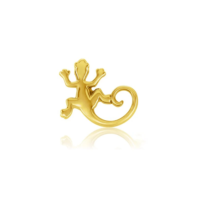 

2021 INS mini fashion S925 silver gecko earring gold plated piercing stud earrings