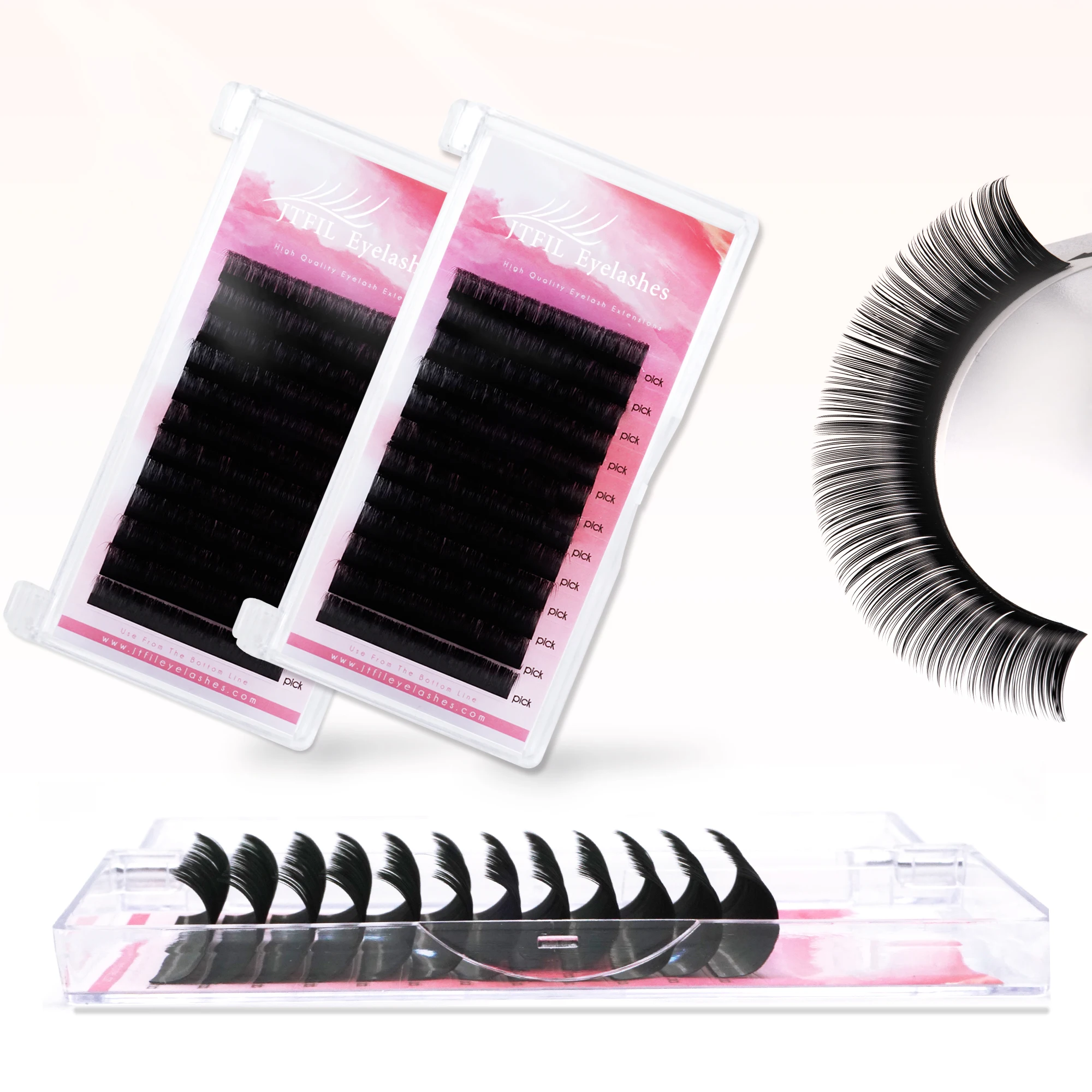 

JTFIL professional private label individual cashmere mink volume eyelash extensions