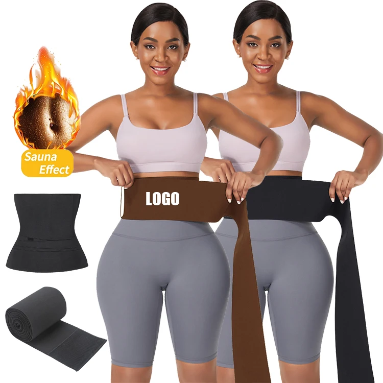 

Wholesale High Quality Compression Women Lose Weight Tummy Trimmer Brown Waist Wrap Belt Waist Trainer Shaper, As show