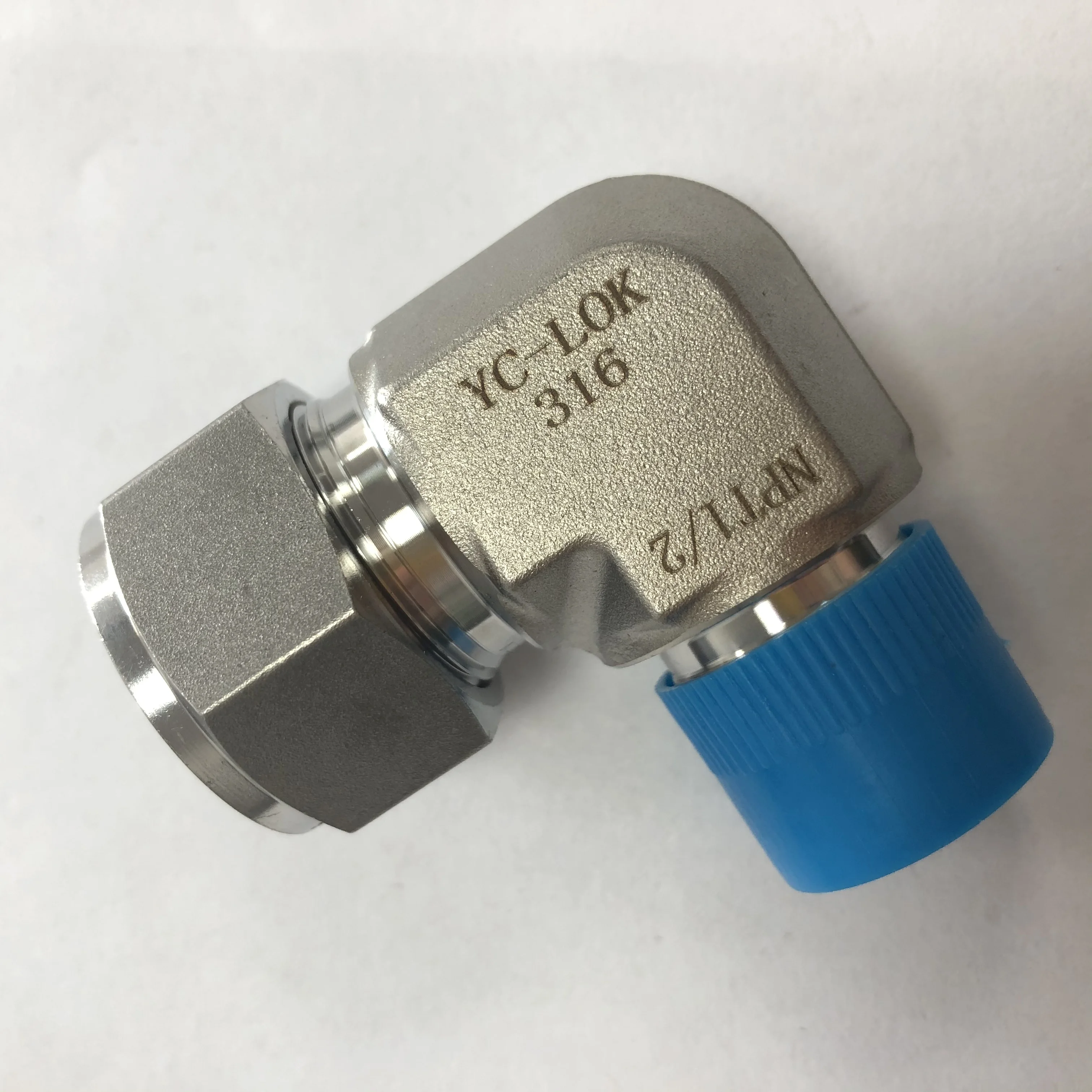 

High quality cutting ring tube fittings with double ferrule, Silver