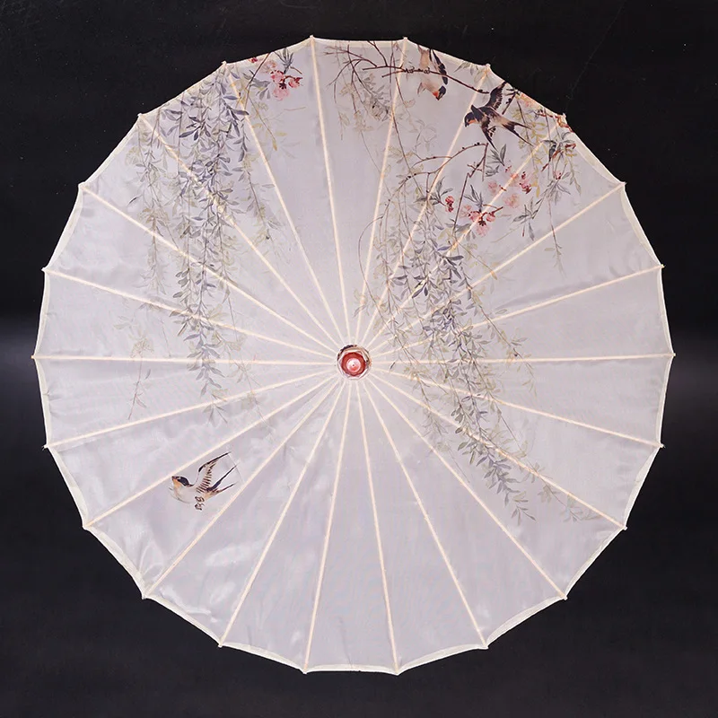 

Rainproof and Sun Protection Oiled Paper Umbrella Ceiling Decorative Dance Catwalk Umbrella Silk Umbrella, Customized color